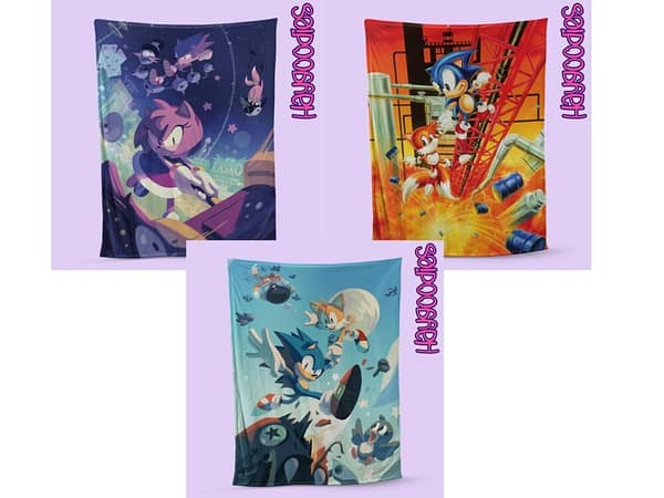 Sonic and Friends Super Soft Fleece Blanket-Various Sizes and Designs