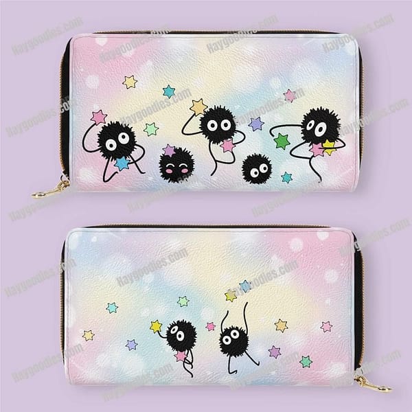Kawaii Cute Soot Sprites PU Zipper Purse