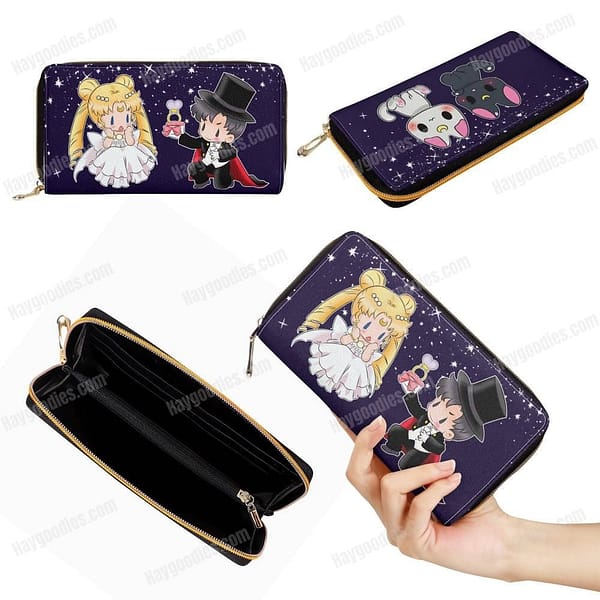 Serenity and Endymion PU Leather Zipper Purse