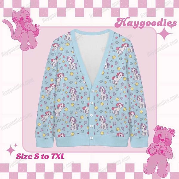 Cute Pony Knit Cardigan-S to 7XL